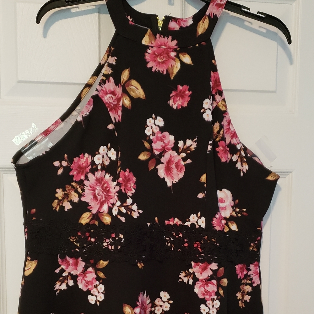 Juniors halter dress.